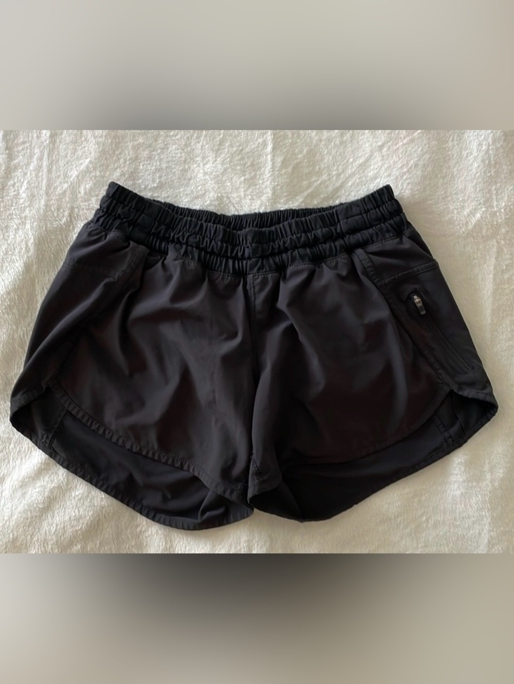 Lululemon Hotty Hot Athletic Shorts, Lined, Black - 8